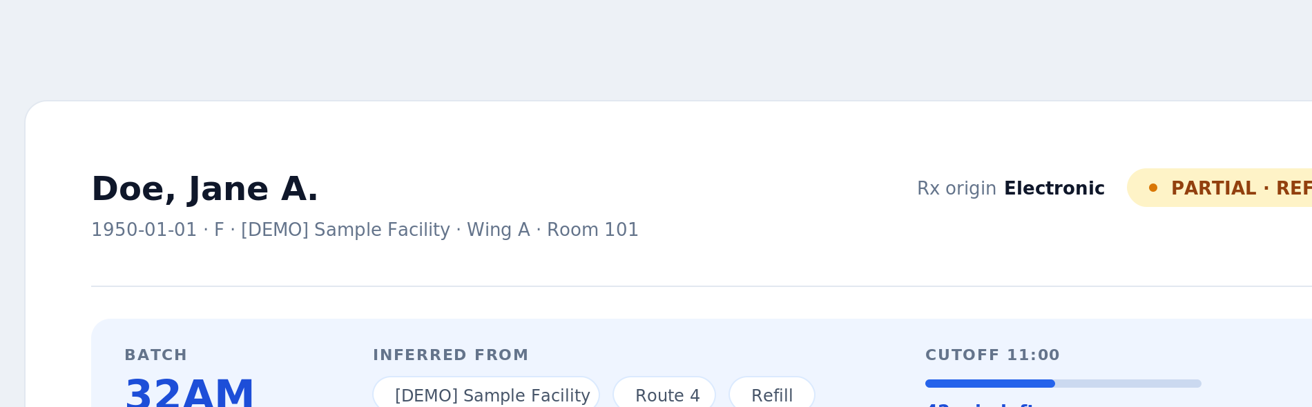 Inferred batch routing